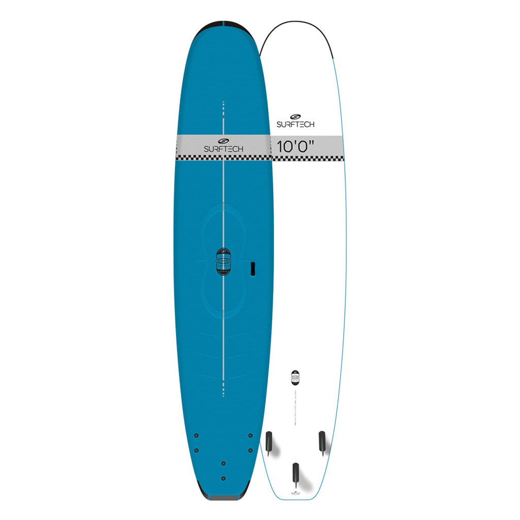 En Surfboard, sorttip L2S 10'0 i farven blå